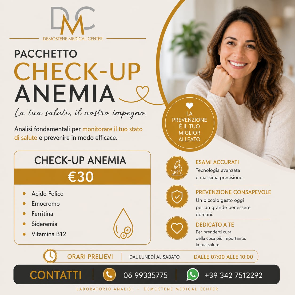 Pacchetto Check-up anemia del Demostene Medical Center