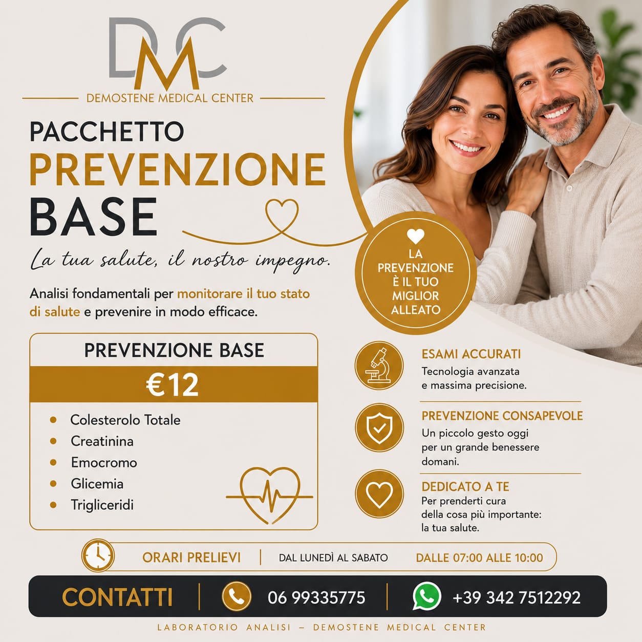 Pacchetto Prevenzione base del Demostene Medical Center